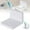 White, variant on Floating Wall Shelf Rack for Living Room Kitchen and Bathroom with Hanging Design White Edges and Self-Hang System