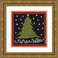 thumbnail image 1 of Shamp, Cindy 15x15 Gold Ornate Wood Framed with Double Matting Museum Art Print Titled - Winter Wishes, 1 of 4