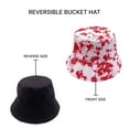thumbnail image 5 of Empire Cove Paint Splash Bucket Hat Reversible Fisherman Cap Women Men Red, 5 of 5