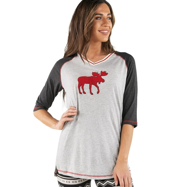 cabin Moose LazyOne Womens Leggings and Tees, Pajama Separates, cozy  Loungewear for Women, Animal, Outdoor (X-Small) 