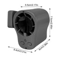 thumbnail image 2 of 3 in 1 Portable Car Fan – Clip on Personal Rechargeable USB Fan with Digital Display for Car Vent, Wearable Waist Fan for Outdoor Work, Camping, Travel, Fan Lightweight & Compact, 2 of 5