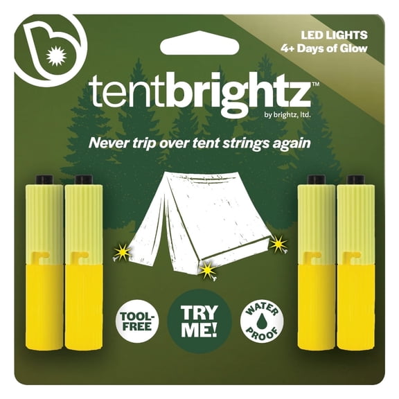 Brightz TentBrightz LED Tent String Lights, Clip-On, Waterproof, 4-Pack