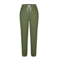 thumbnail image 5 of Audhol Wide Leg Sweatpants Women, Sweatpants Women Elastic Waist Joggers Loose Trousers with Pockets Fashion Fall Casual Wear Fall Pants for Women 2025 Green XL, 5 of 6