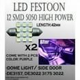 thumbnail image 6 of ICBEAMER 2 x Purple 42mm DE3175 DE3022 12-SMD LED Bulbs For Dome Light, 6 of 7