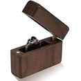 thumbnail image 1 of Caja de anillo de madera vintage para propuesta de compromiso de boda Caja de anillo alto de madera hecha a mano pequeña Caja de joyería, 1 of 5