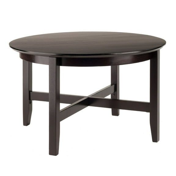 Toby Round Coffee Table; Espresso