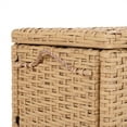 thumbnail image 5 of happimess Jacob 31.5" Hand-Woven Wicker Storage Trunk, Yellow, HPM9003F, 5 of 12
