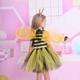 thumbnail image 6 of Byoo Little Girls Bumble Bee Tutu Dress Tulle Fluffy Detachable Wings Lightweight Spaghetti Strap Dresses Mardi Gras Dress for Kids, 6 of 7