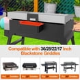 thumbnail image 4 of 3PCS Silicone Grease Cup Liners for Blackstone 36 28 22 17 Inch Griddle,Reusable Grease Catcher Cup Liner Grill Grease Tray ,Durable Drip Pans Blackstone Griddle Accessories,Orange, 4 of 10