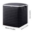 thumbnail image 2 of Non-Woven Storage Bag | Zippered Clothing Organizer | Heavy Duty Moving Bag with Handles | Collapsible Reusable Storage Container for Clothes, Blankets, and Bedding, 2 of 5