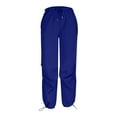 thumbnail image 4 of HAPIMO Straight Sweatpants for Women Cat or Paw Graphic Print Casual Comfy Pants Elastic High Waist Womens Wide Leg Pockets Drawstring Trousers Teens Fall Fashion Outfits Blue, 4 of 6