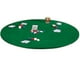 thumbnail image 1 of Round Gaming Table Cover Form Fitting Table Cloth Elastic Fit Felt Poker Table Cover Protector, 1 of 5