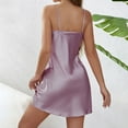 thumbnail image 6 of Gvdentm Womens Nightgown Women's Cut Out Trim Chemise Nightgown Spaghetti Strap Night Dress Sleepwear Purple,XL, 6 of 6