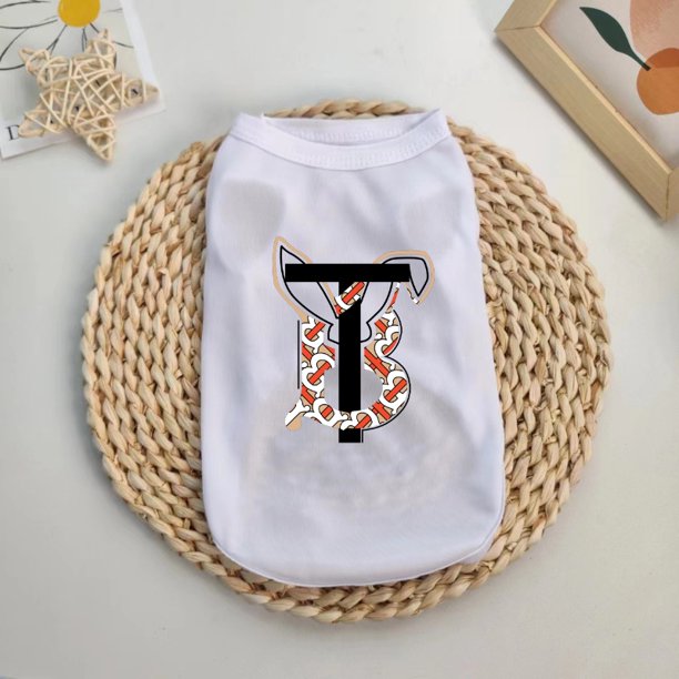 Camiseta De Tirantes Con Logo Para Mascotas S-2XL Gato/poodle/Teddy