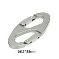 thumbnail image 3 of Riforla Carabiner Climbing 8 Shape Steel Carabiner Key Clip Accessories Chain Outdoor Hook Hiking Camping Silver, 3 of 7