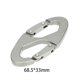 thumbnail image 4 of Mosquetón de escalada en forma de 8, mosquetón de acero con clip para llaves, accesorios, cadena, gancho para exteriores, senderismo, camping, 4 of 8