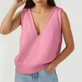 thumbnail image 2 of Women Vest Sleeveless Sweater Tops for Business Casual and Outfits Women's Knit Sweater Vest Casual V Neck Sleeveless Pullover Solid Color Basic Cardigan For Spring Fall Winter Daily Wear, 2 of 4