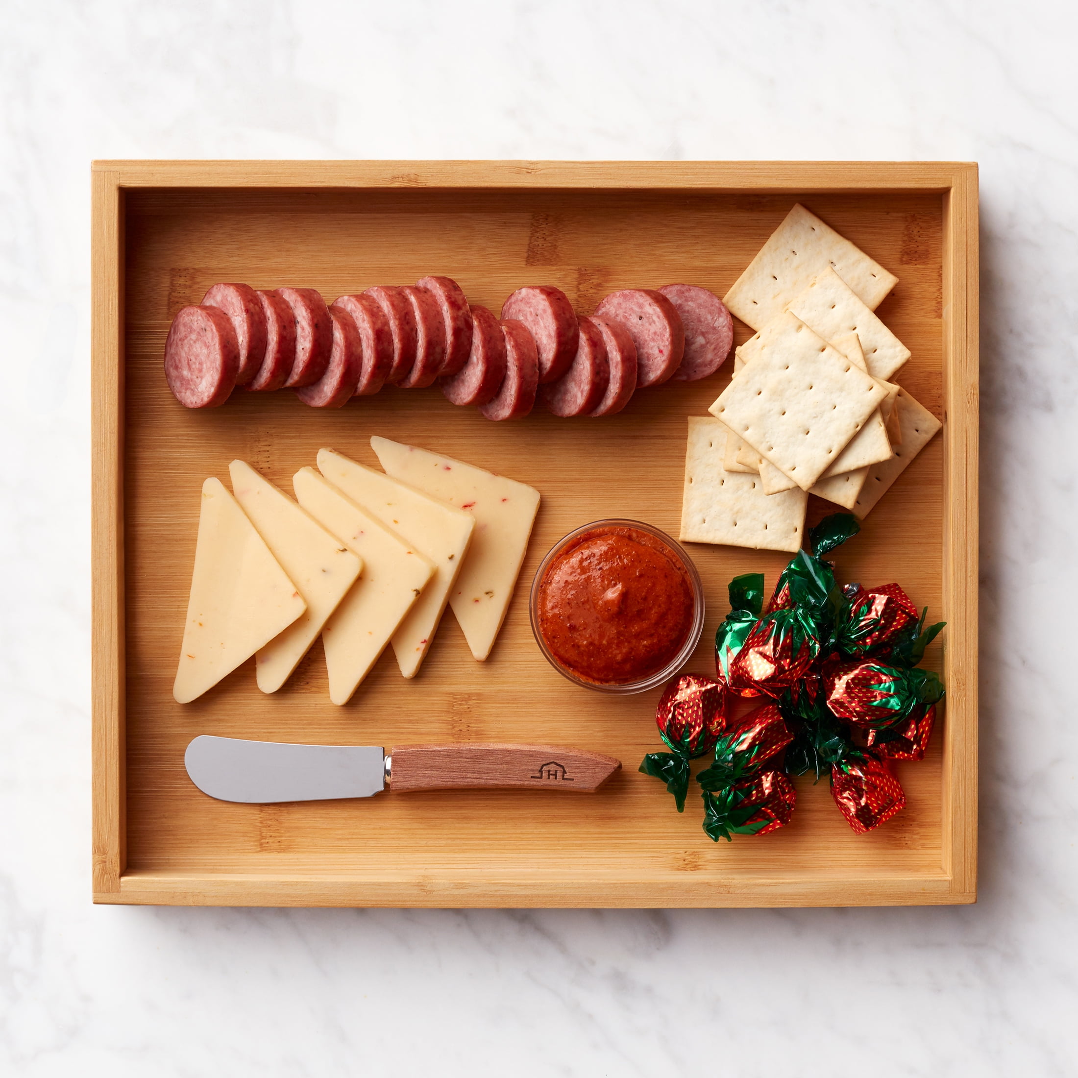 Hickory Farms Cheese & Crackers with Cutting Board