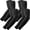 4 Pairs Black, variant on 4 Pairs Cooling UV Protection Arm Sleeves, Stretch Breathable Compression Sports Arm Guards