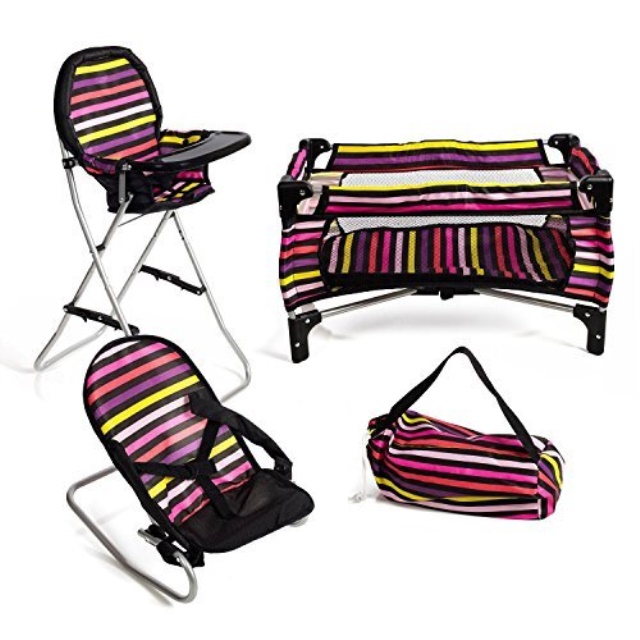 mommy-and-me-3-in-1-doll-play-set-striped-1-doll-pack-n-play-2-doll-bouncer-3-doll-high-chair