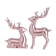 thumbnail image 1 of 2 Piezas Figuras de Reno Esculturas Modernas Estatuillas de Ciervo Ornamento Animal Material Resina Adecuado para Escritório Sala Dormitorio Fotografí Oro rosa, 1 of 8