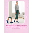 thumbnail image 4 of Justice No Show Socks for Girls, Cozy Socks for All Day Wear, 10 pk Pink Multi Color, 4 of 7