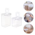 thumbnail image 2 of 2pcs Plastic Storage Jars with Airtight Lid Clear Plastic Jars Grains Dried Fruits Jars, 2 of 8