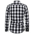 thumbnail image 3 of Fancifize Flannel Shirts for Men Long Sleeve Regular Fit Button Down Casual Plaid Shirt Lightweight Business Dress Shirts, 3 of 3