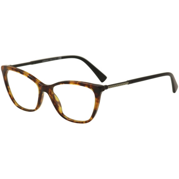 Versace 3248 Eyeglasses 5074 Havana Black Frames 54mm