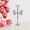 thumbnail image 6 of Dwellnix NEW Silver 5 Arm Candelabras Centerpieces Table 35 Inches Tall Candle Stand, 6 of 7
