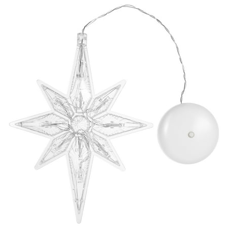 

XINGR Wall Decorative Lamp Suction Cup Christmas Hanging Lamp Xmas Window Light LED Sucker Polaris Shaped Lamp