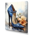 thumbnail image 2 of Designart "Blue High Heels Fashion" Fashion Woman Canvas Prints, 2 of 7