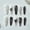 M, variant on Cross-border hot sale almond fake nails 10pcs long pure love fashion striped broken diamonds embellished wearing armor