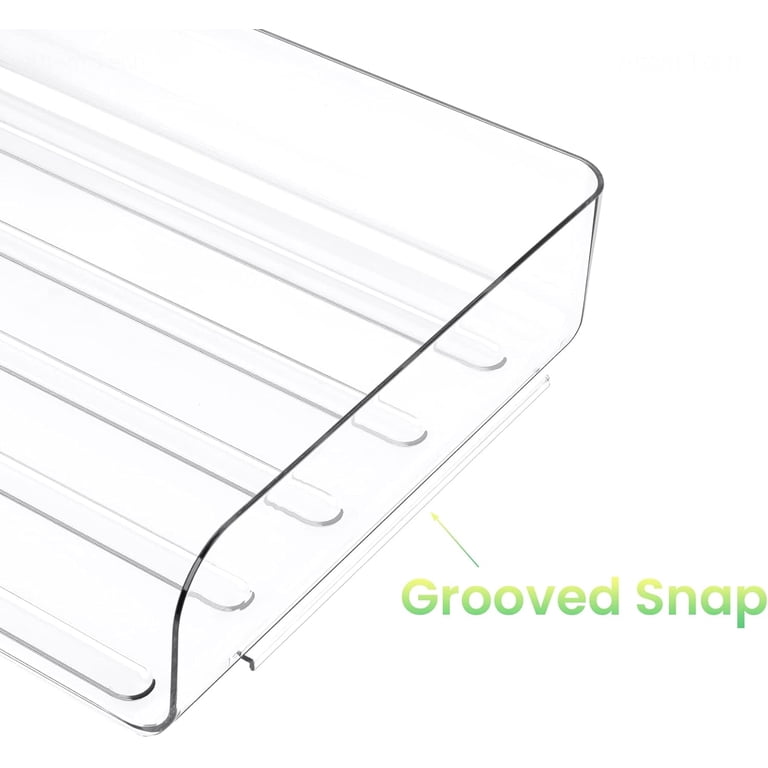 Tomorotec A4 Clear Stackable Desk Paper Tray, 2-Pack Portrait photo 7