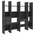 thumbnail image 6 of vidaXL Book Cabinet Set 4 Piece Storage Rack Bookcase Standing Multi Colors, 6 of 11