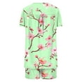 thumbnail image 5 of Xixinqiwan Womens Pajama Sets,Women's Short Sleeve Top and Shorts Soft Round Neck Pjs Lounge Set Two-piece Shorts Outfits Set, 5 of 6