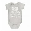 Shop4Ever Taco Bout Cute Baby's Bodysuit Infant Cotton Romper 18 Months Heather Grey