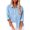 L1-Sky Blue, variant on Dndkilg Long Sleeve Button Down Shirts for Women Black Regular Fit Low High Front Pocket Cotton Linen Casual Tops for Older Women Medium Long Sleeve Long Blouses and Tops Petite Size Sky Blue L