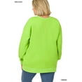 thumbnail image 4 of Zenana Women & Plus (S-3XL) Basic Relaxed Long Sleeve Round Neck Sweatshirts w/Side Pockets, 4 of 4