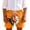Orange, variant on Momihoom Kids' Sassy Rooster Print Drawstring Shorts, Lightweight Summer Casual Shorts for Boys and Girls
