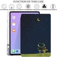 thumbnail image 7 of iPad Air 6th 2024 / Air 11" Air 5th 2022 Air 4th 2020 10.9 Inch A2588 A2316 MM6R3LL/A MM6T3LL/A MYHX2LL/A Clear Back TPU Silicone Back Printed Case Pencil Holder - Night Sky, 7 of 7