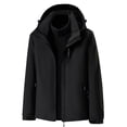 thumbnail image 4 of Entyinea Men’s Motorcycle Jackets Fall Winter Rib Varsity Lightweight Coat Black 5XL, 4 of 4