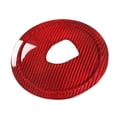thumbnail image 1 of Pegatinas para la cubierta del volante con el logotipo de los anillos de fibra de carbono real para 2008-2016, fibra de carbono roja, 1 of 5