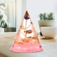 thumbnail image 4 of Pirámide de chakras natural, energía espiritual, cristal de roca, piedras de cuarzo Cuarzo rosa, 4 of 9