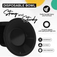 thumbnail image 2 of Exquisite 12 oz Black Plastic Bowls - 50 Disposable Bowls, 2 of 7