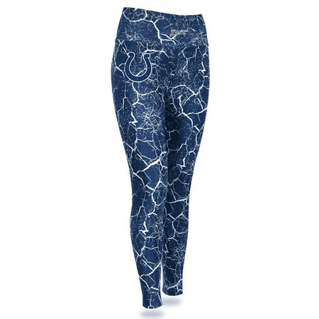 Indianapolis Colts Zubaz Women's Marble Legging - Royal/White