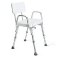 thumbnail image 5 of DMI Shower Chair Bath Seat, No‑Tools Aluminum Tub Bench, Adjustable Height, 350 lb Capacity, White, 5 of 7