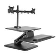 thumbnail image 3 of Mount-It! Sit Stand Standing Desk Converter with Dual Monitor Mount Combo Black, 3 of 16