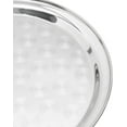 thumbnail image 5 of TrueCraftware- Set of 2 Round 16” Serving Tray Stainless Steel with Narrow Rim- Display Tray Serving Platter for Parties Serve Appetizers Fruit & Desserts for Home Restaurant Buffet Banquet, 5 of 6