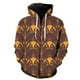 thumbnail image 1 of Sudadera con capucha y cremallera para hombre, diseño abstracto, estilo hip hop, con estampado 3D, unisex, de manga larga, divertida, para adolescentes, 1 of 6
